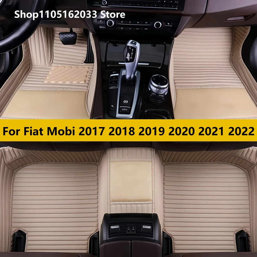 

Автомобильные коврики для Fiat Mobi 2017 2018 2019 2020 2021 2022, автоаксессуары, коврики, полный комплект, кожаные коврики