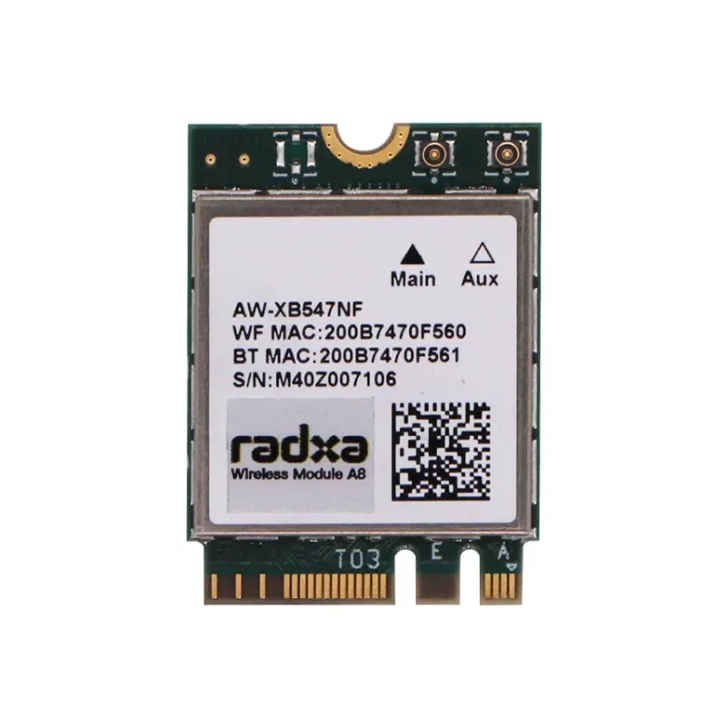 Radxa A8 Wireless Module WiFi 6 Bluetooth 5.2 Dual Antenna Support High Speed Network Card For PC Desktop Laptop Upgrade