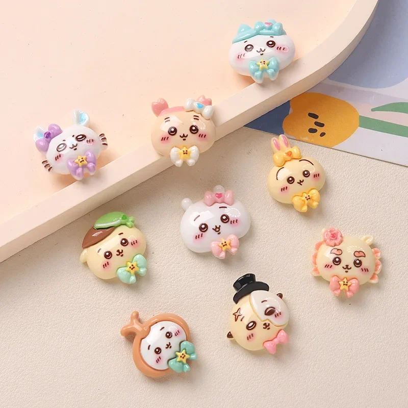 Chiikawa Cartoon Diy Resin Accessories Jewelry Hachiware Usaki うさぎ Handmade Hairpin Mobile Phone Case Shoe Buckle Accessories