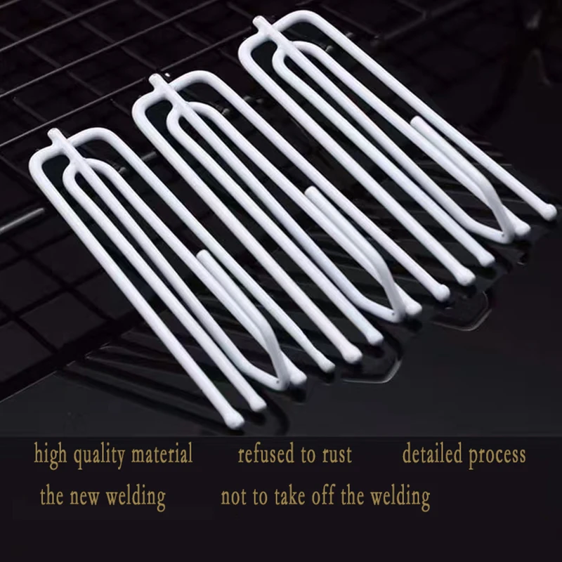 Asazal High Quality 20PCS White 4 Prongs Fork Hooks Curtain Rings Accessories Clamp Tracks Tulle Tape Clips Pin Drapes Traverse