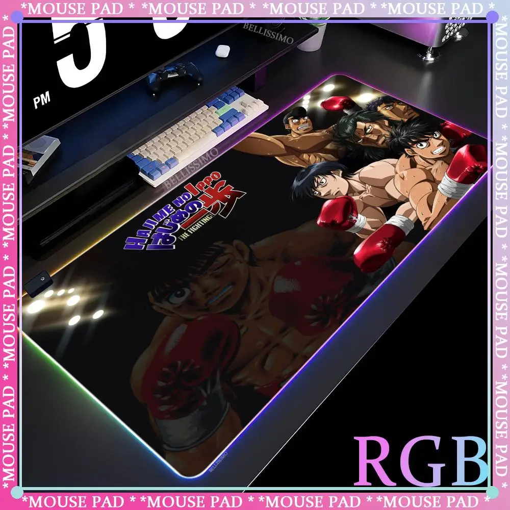 Fighting Spirit Mouse Cute desk Cute keyboard pad Gaming accessories Game console mechanical desk Rubber non-slip RGB mouse pad