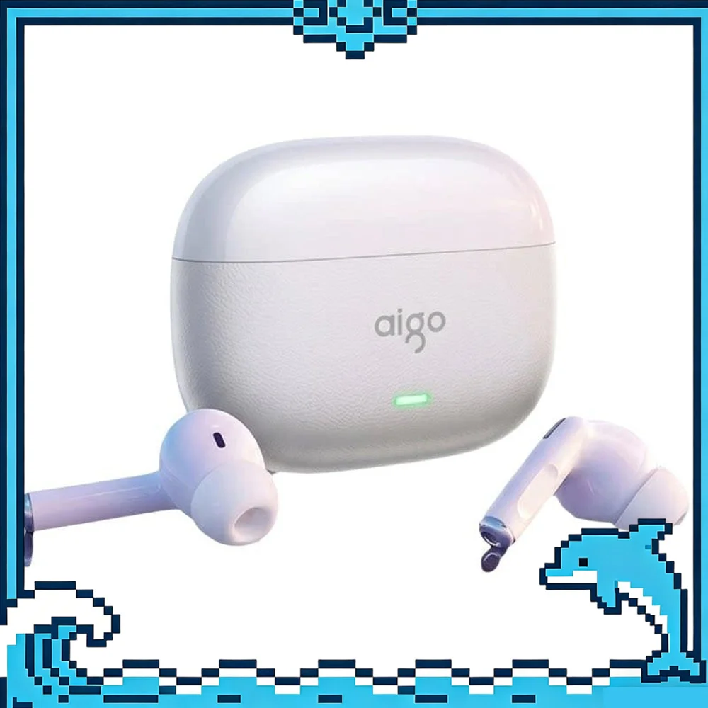 AIGO TQ18 Half In-Ear Wireless Bluetooth Earbuds with Long Battery Life for Music For Gifts