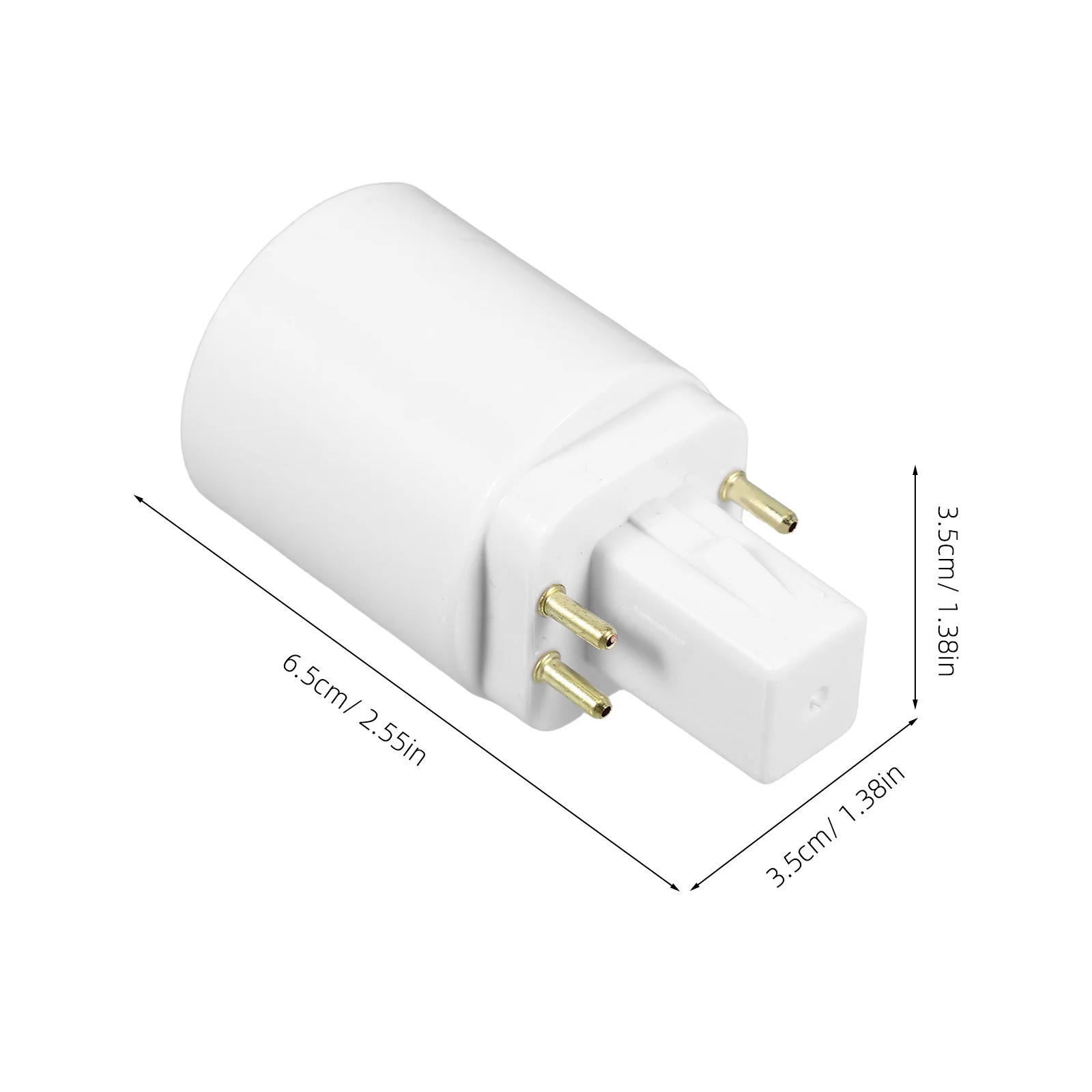 4-teiliger Lampenfassung-Adapter G24q auf E27-Lampenfassung, Konverter, effizienter Lampensockel-Adapter für Heimbüro, Ladenbeleuchtung