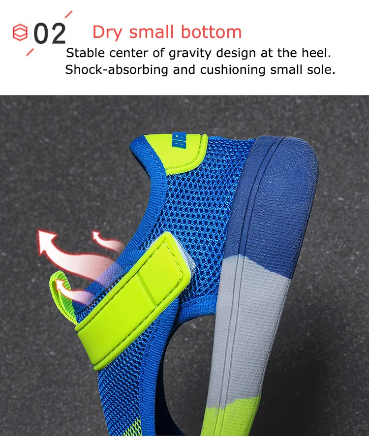 Kleinkind Baby Sommerschuhe Atmungsaktive Anti-Rutsch-Walking-Sneaker für Kinder Jungen Lässige Wanderschuhe Größe 23-36 – Detail 3
