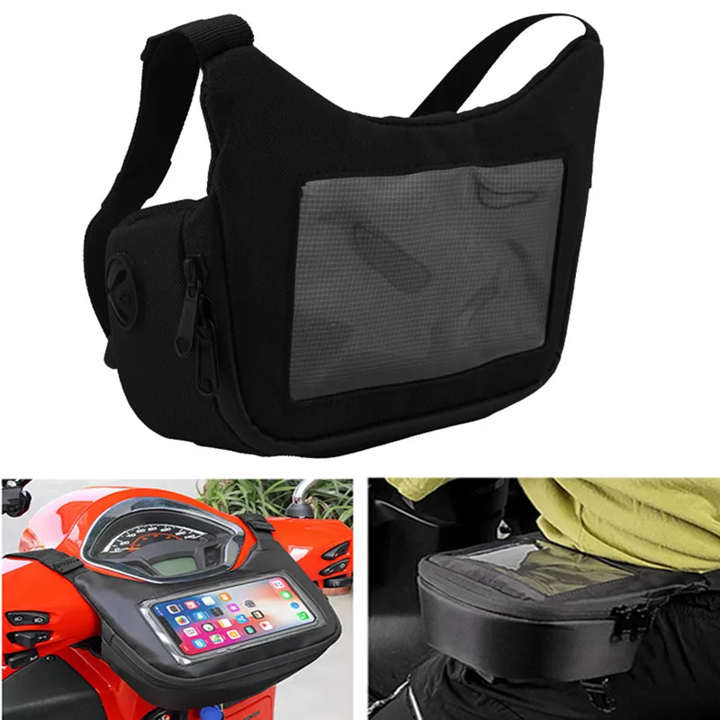 

Universal Motorbike Handlebar Bag Waterproof Large Screen Motorcycle phone Storage bag For Vespa Cycling Satchel fanny pack