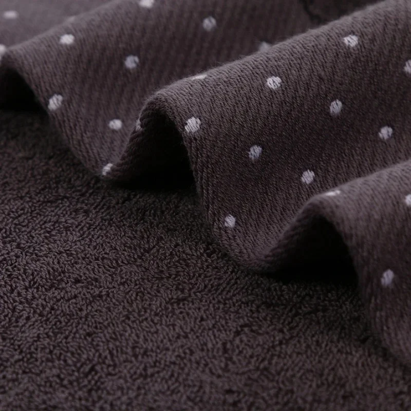 Grey Cotton Dots Large Bath Towel 70x140cm for Adults Beach Towel Absorbent Yoga Shower Towel Bathroom Wholesale Christmas Gift