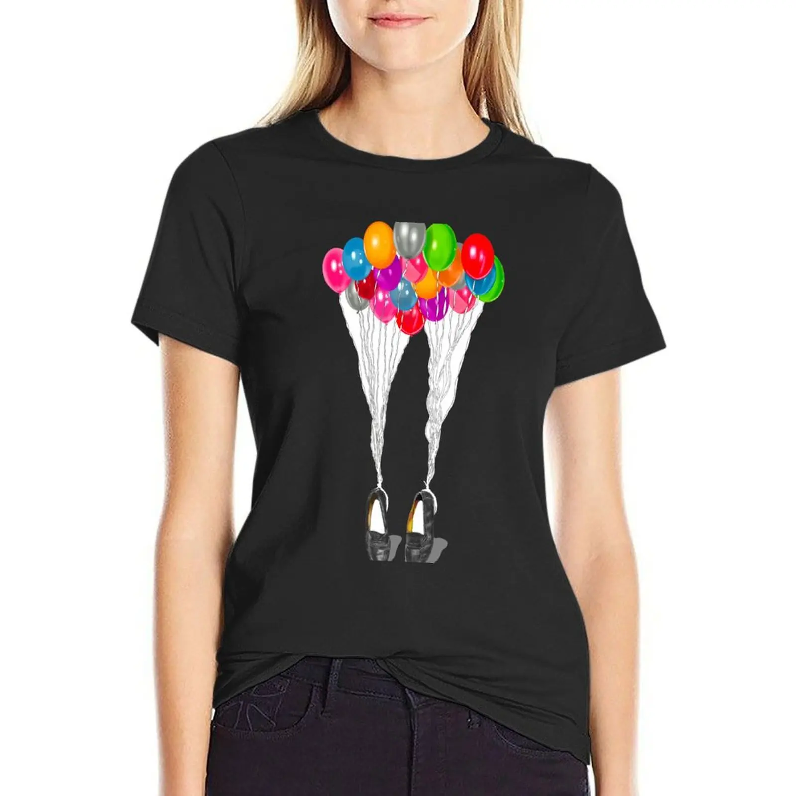 MJ Balloon T-Shirt funny anime clothes womans clothing