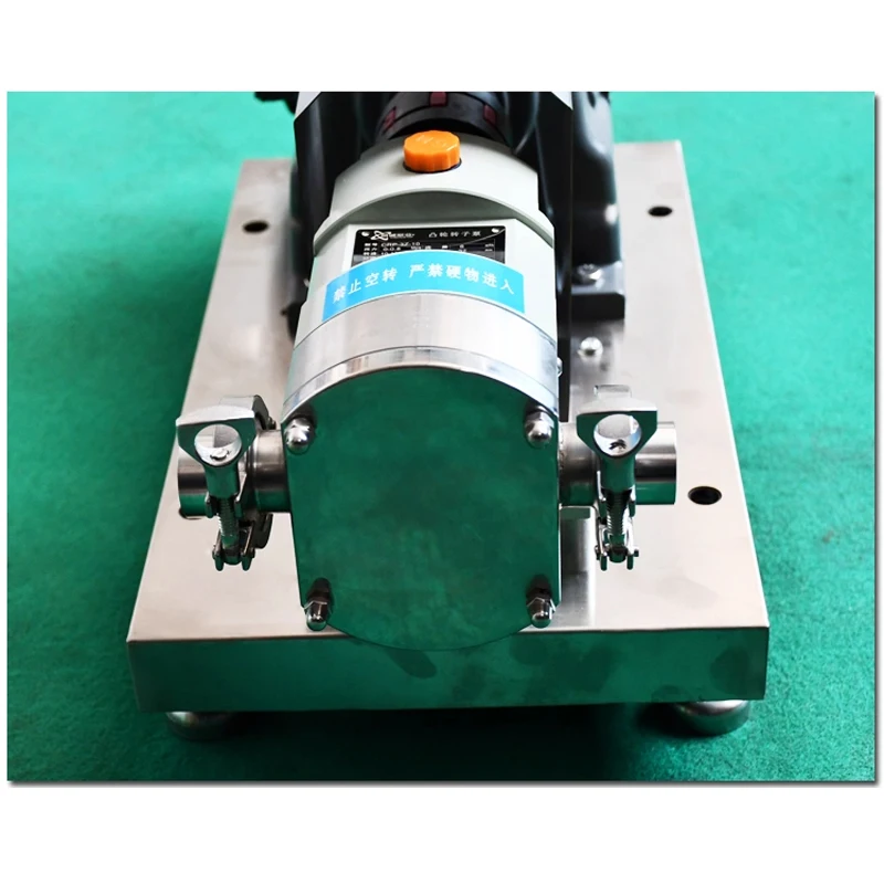 

High Viscosity Transfer Pump - Stainless Steel Cam Rotor Pump Sanitary Food Pump for Maltose Hot Pot Base Jam & Colloid