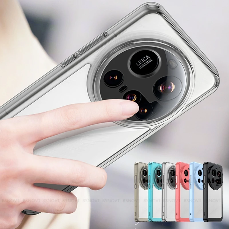 

For Xiaomi 15 Ultra Case Cover Xiaomi Mi 15 Ultra Capas Phone Back Armor Bumper Clear Transparent Colour Fundas Xiaomi 15 Ultra