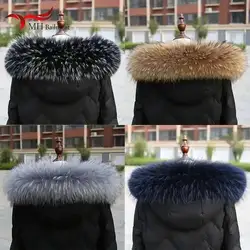 2026 New Style Real Raccoon Fur Collar Women Plush Scarves Fashion Warm Comfortable Shawl Luxury Clothing Coat Collar Ladies