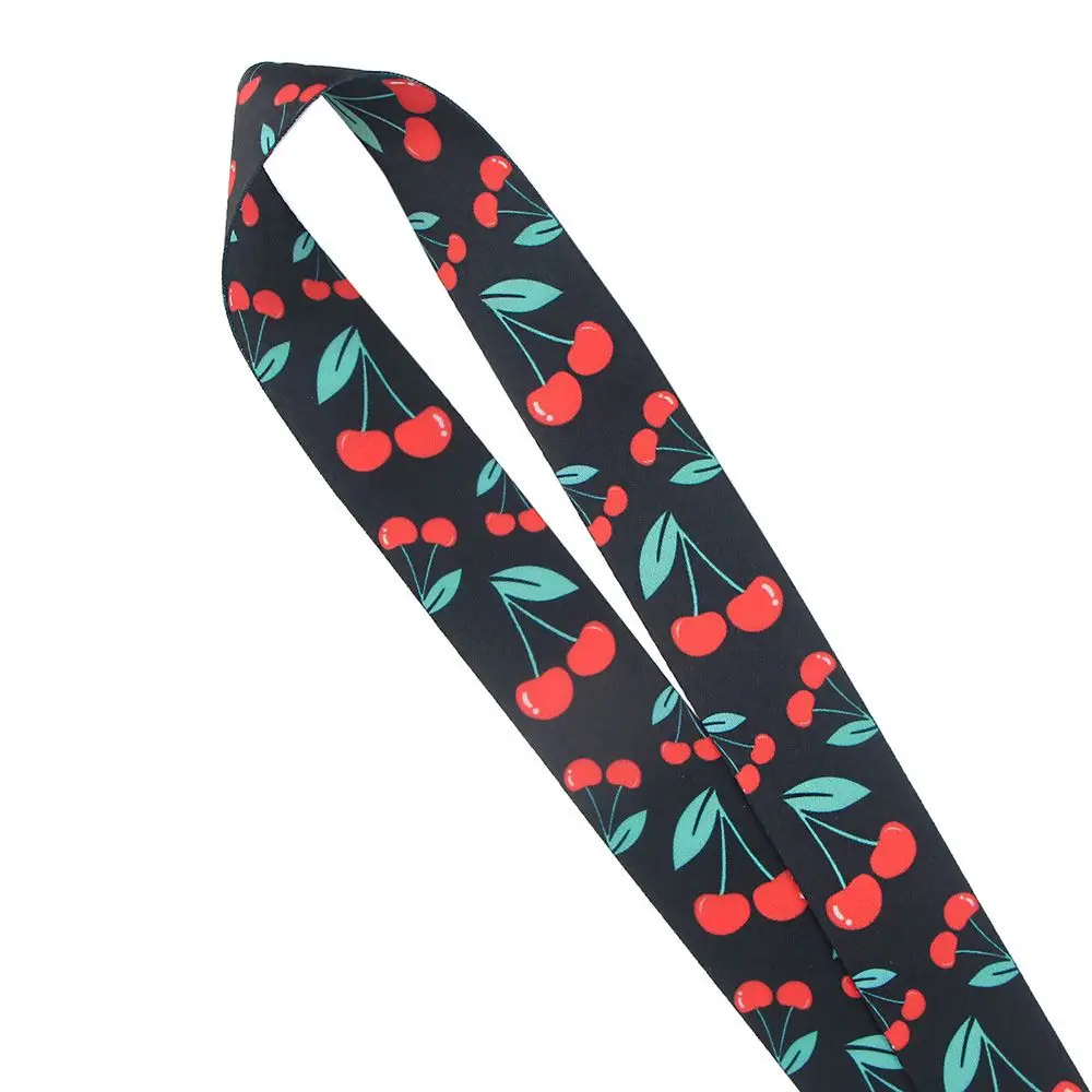 Holder Name Tag Holder Webbings Ribbon Hang Rope Cheery Avocado Strap Cartoon Fruits Lanyard Phone Lanyard Phone Hang Rope