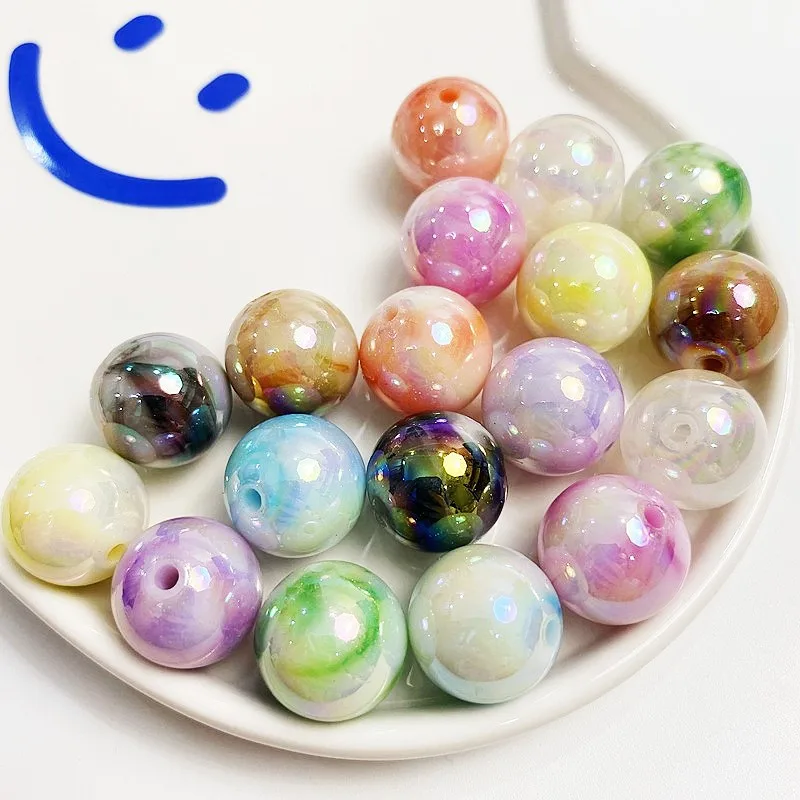 

Wholesale 100pcs 16mm Round Colorful Gumball Pearl Acrylic Jewelry Beads Fit Girls Bubblegum Necklace Earring Bracelet DIY