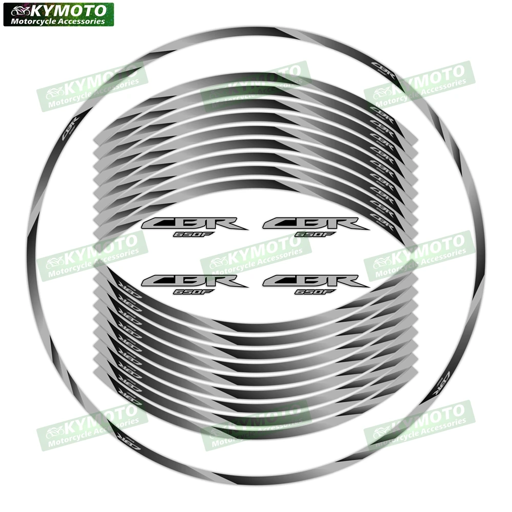 

New 17 inch Wheel Decals not easy to fall off reflective rim waterproof sunscreen sticker suitable for HONDA CBR650F motorcycle