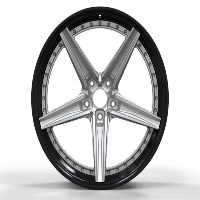 

New Hot-selling Concave Design Two Piece Forged Aluminum Alloy Wheels 15-26 Inch 5x114.3/112/130 PCD Zinc