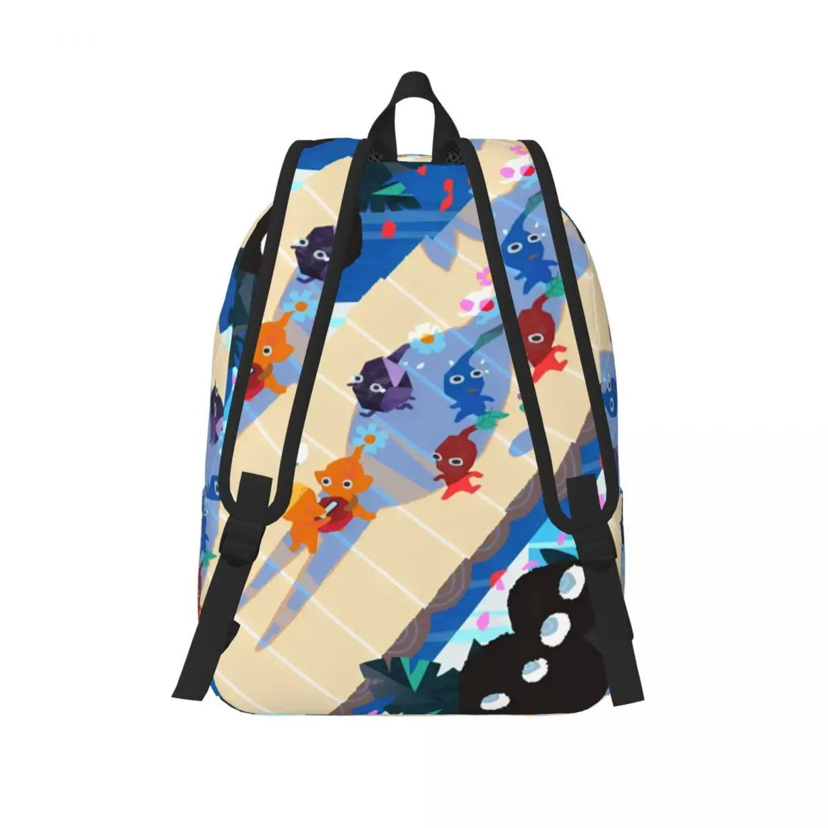 Video Game Pikmin Backpack for Preschool Primary School Student Bookbag Boy Girl Kids Daypack Gift