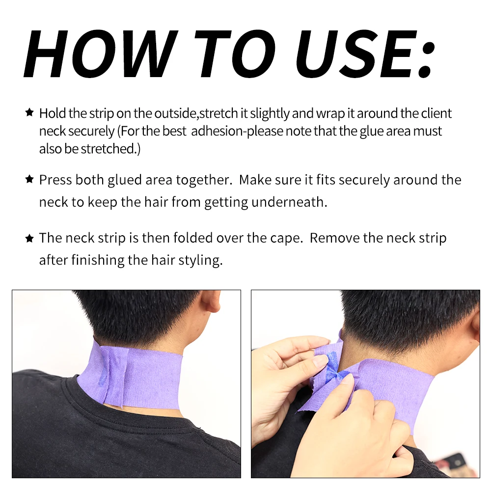 100 Pieces Disposable Haircut Paper Neck Covers