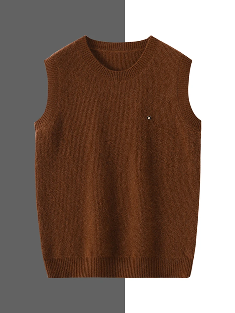 

Thiened Knitted round Ne Svel Vest Women's Overhead mat Sle Warm Sweater Vest Comfortable Casual Wear