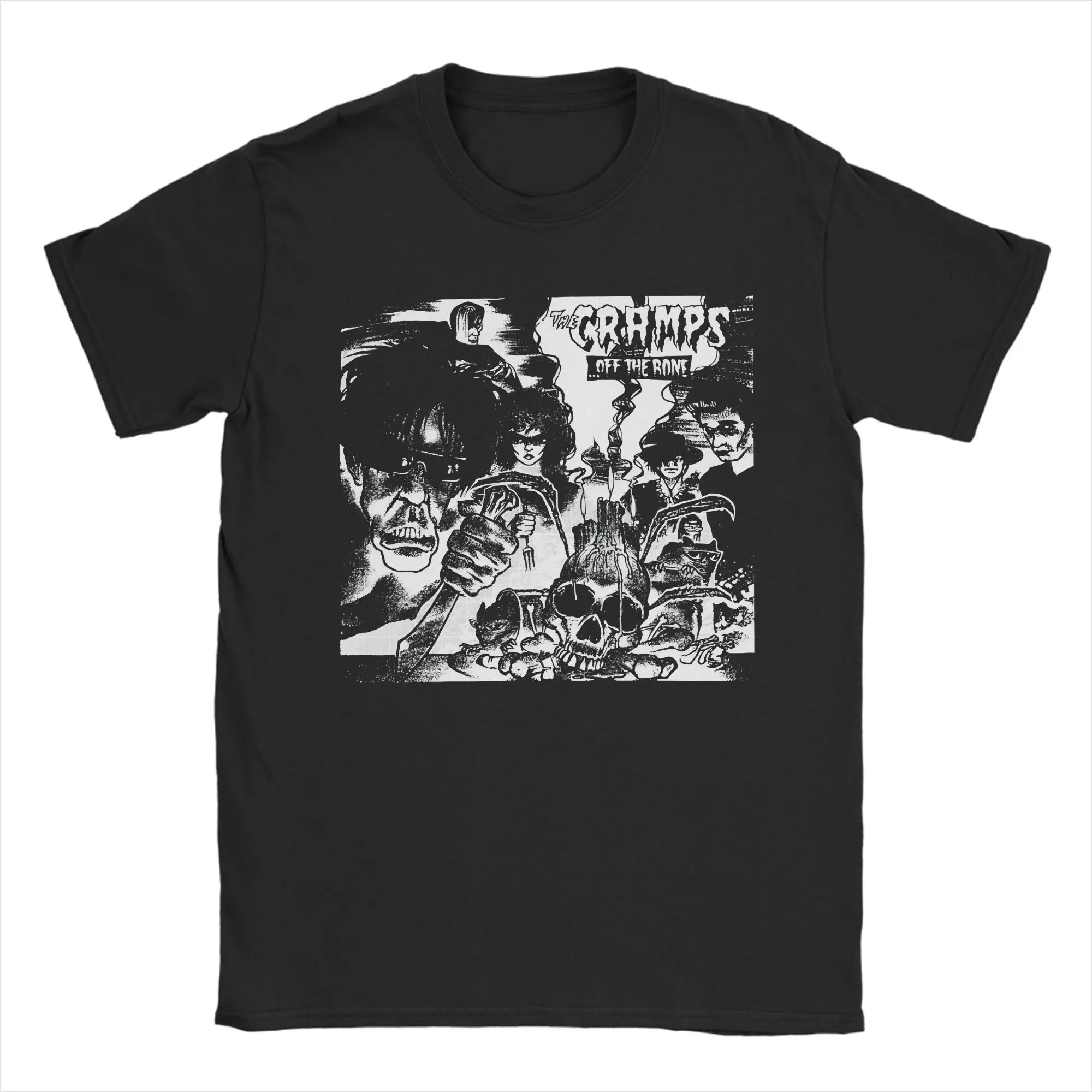 

Men The Cramps Psychobilly Music T Shirts 100% Cotton Clothes Vintage Short Sleeve Crew Neck Tee Shirt Summer T-Shirts