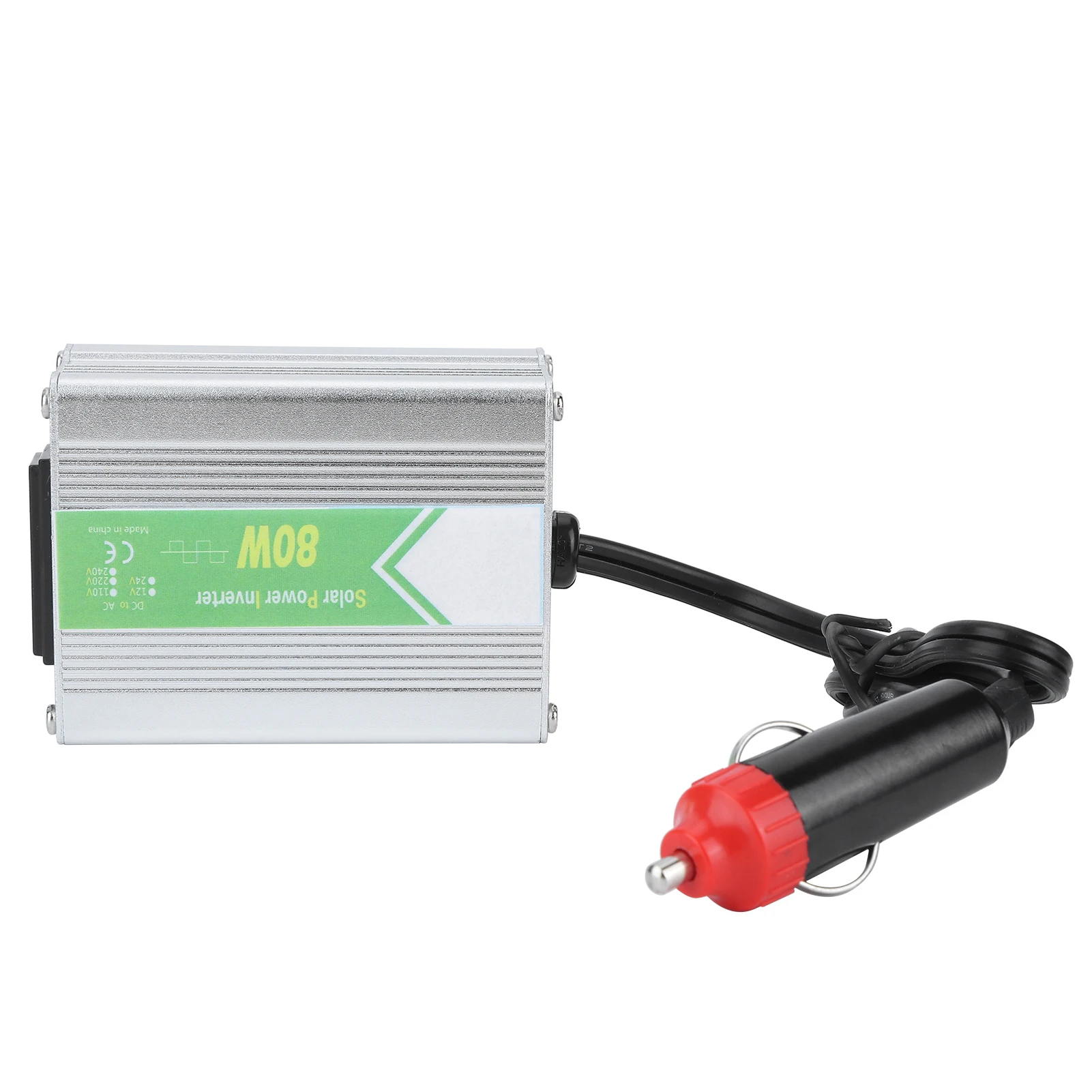 

80W Pure Sine Wave Power Inverter 12V DC to 220V AC with LED Voltage Display & Real-time Monitoring