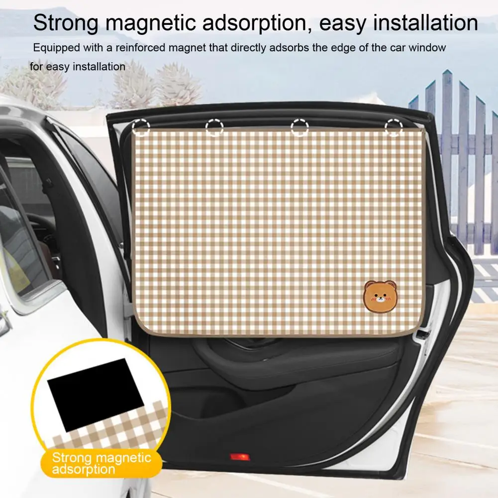 Car Window Sunshade  Practical Heat Insulation Cotton Linen  Car Sun Shade Side Window Curtain Automobiles Supplies