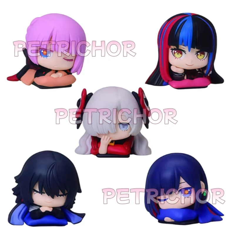 카미츠바키 시티 건설 중 2차원 수면 모델링 가샤폰 컬렉션 데스크탑 장식 미니 모델 장난감