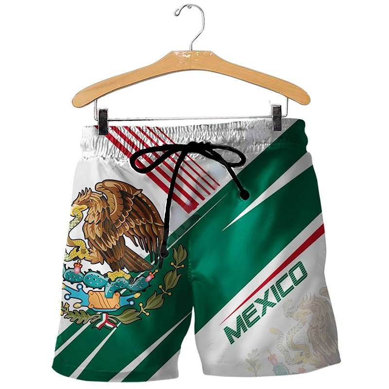 Beach Shorts Argentina Brazil Mexico Flag 3D Print kids Casual Beach Shorts Fashion Streetwear Short Pants Trousers Clothing