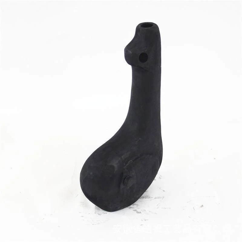 

Fashion and luxurySilent Style Handicraft Art Black Charcoal Wood Special-Shaped Flower Ware