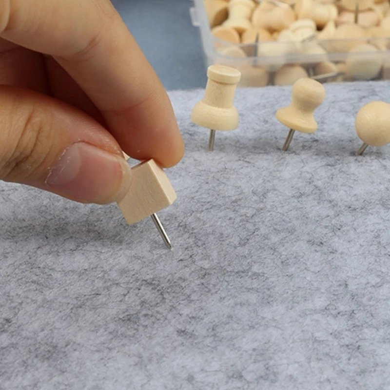 8/12/20/25 Con Đẩy Chân Gỗ Lớn Ngón Tay Cái Đinh Nút Chai Đẩy Chân Bộ Bản Tin Nút Chai bảng Bản Đồ Ảnh Lịch Dự Án