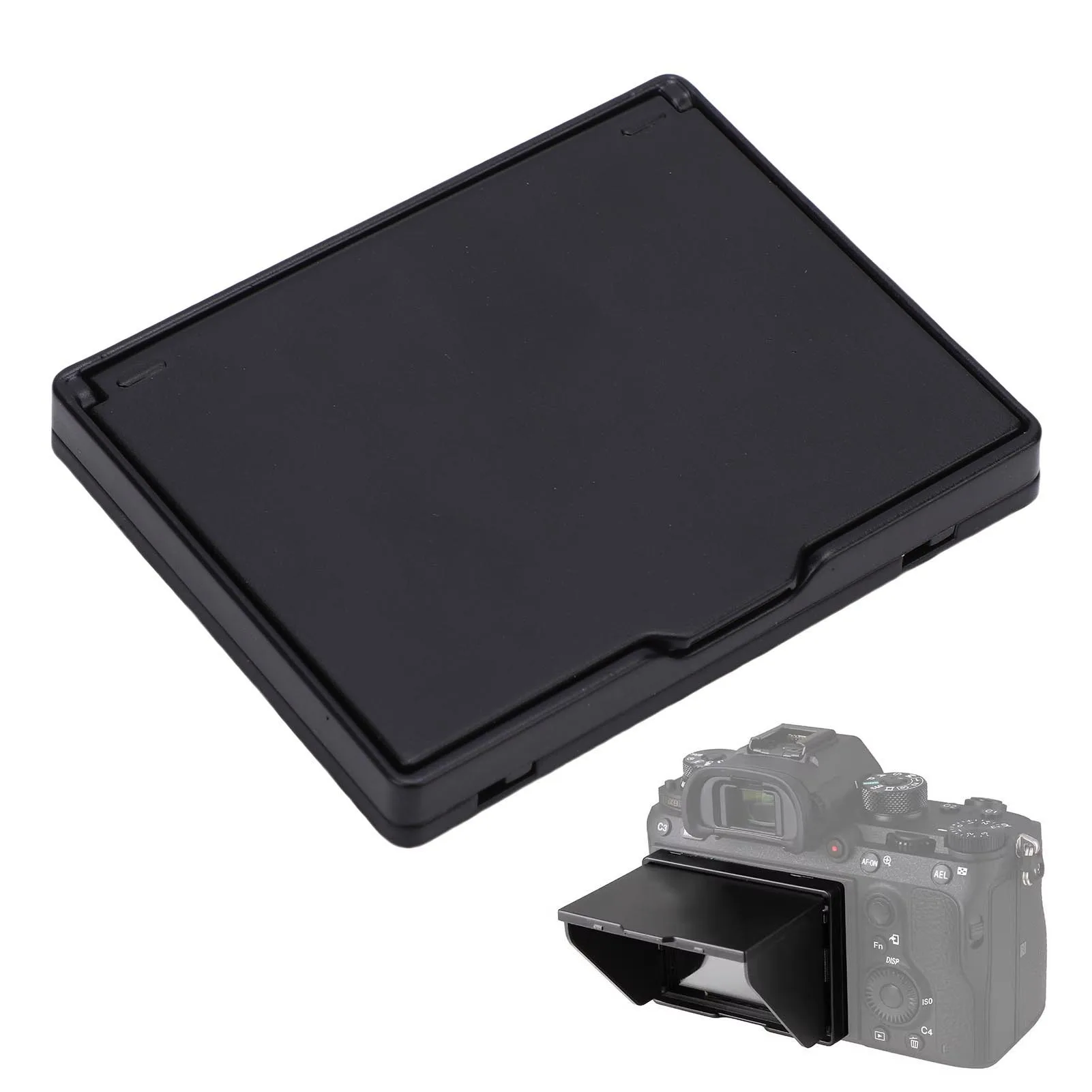 3.2 Inch LCD Screen Hood ABS Flocking Universal Foldable Camera LCD Screen Hood Sun Shade Cover for Photography