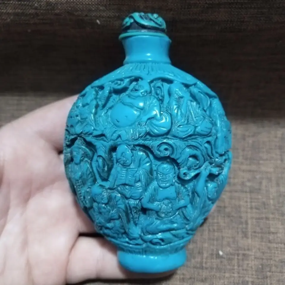 Retro Eighteen arhats buddha Snuff Bottle mini bottle ﻿