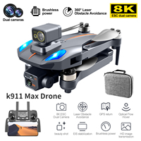 K911 MAX Drone 5G WiFi FPV Brushless Motor GPS Return 360° Laser Obstacle Avoidance 8K HD Dual Camera RC Quadcopter Drone Toys