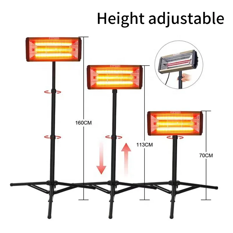 Handheld Car Painting Baking Lamp Bracket for All Kinds of Drying Equipment Lift and Rotate Accessible