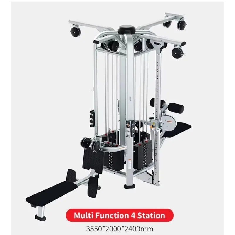 4-Station Multi Gym Full-Body Functional Trainer Home Commercial Gear