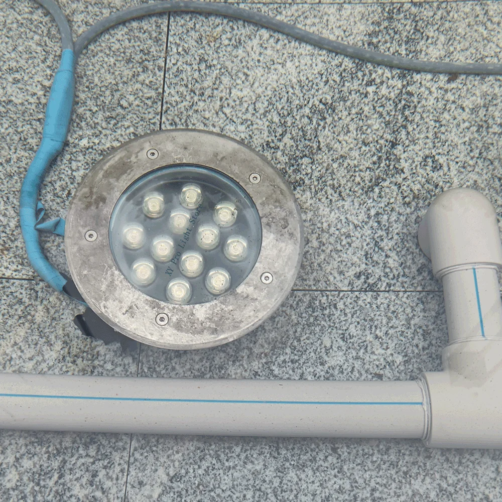12W RGB LED Underwater Light 6W Recessed Stainless Steel AC12V IP68 Waterproof 9W Fountain Lamps Pool Marine Aquarium Lighting