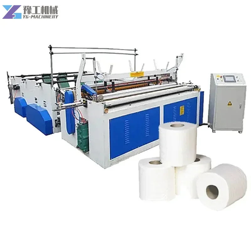 China Toilet Paper Making Production Line Machine Family Using Bathroom Tissue Paper Processing Toilet Paper Packaging Machine