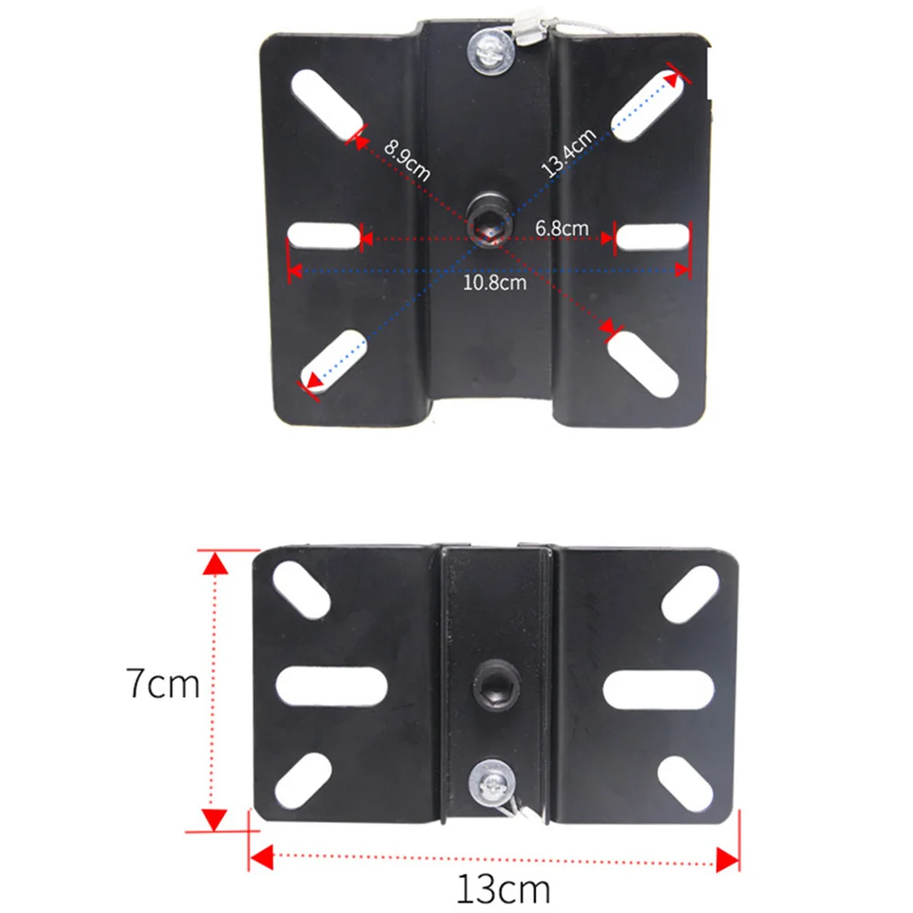 두꺼운 강판 2Pcs KTV 스피커 장착 브래킷 기어 유형 카드 팩 오디오 행거 홀더 벽 스탠드 스피커 액세서리