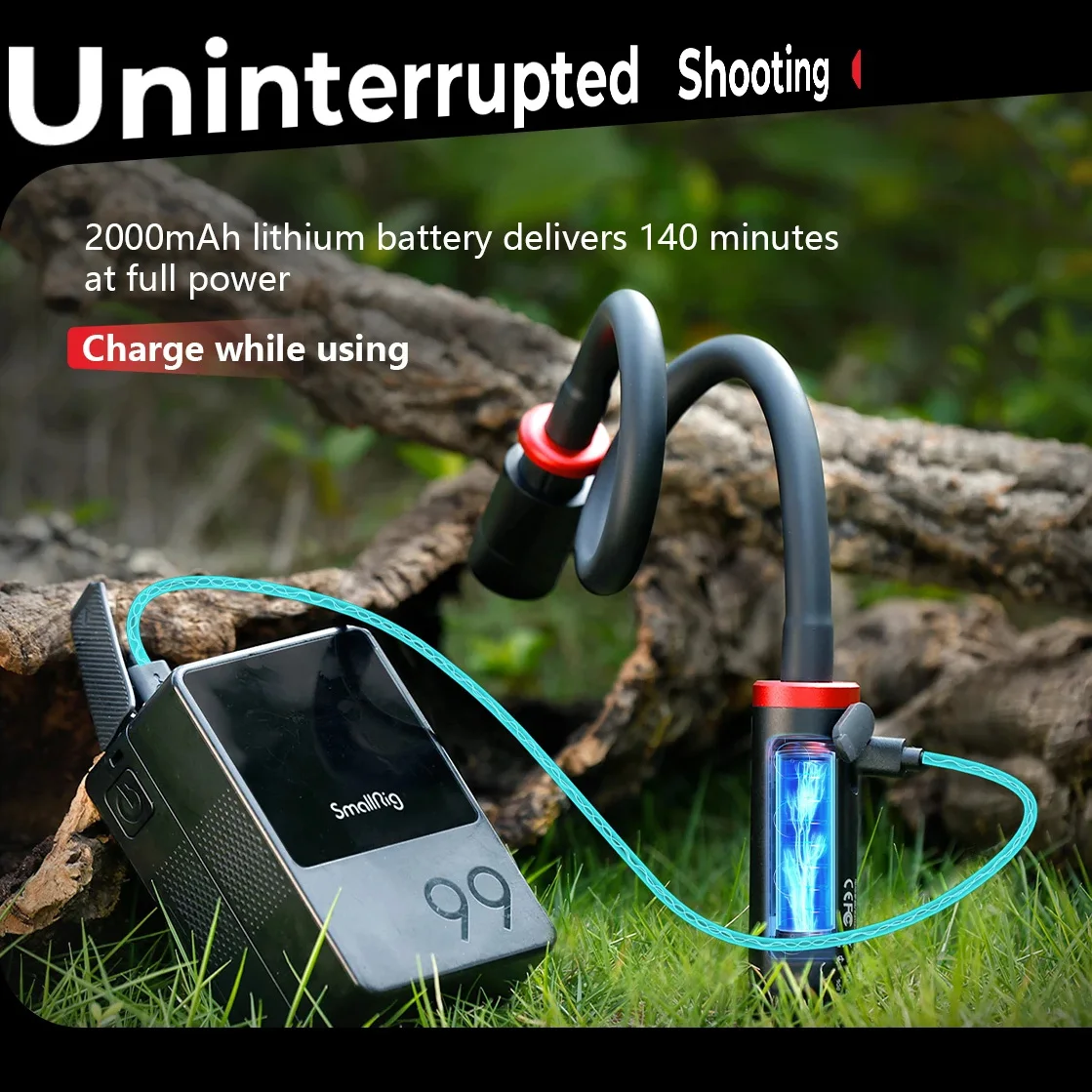 

SmallRig RM 03 Macro Photography LED Light w Diffuser 4-Leaf Barndoor Spotlight, 5-Color Output High Brightness for Video -5480