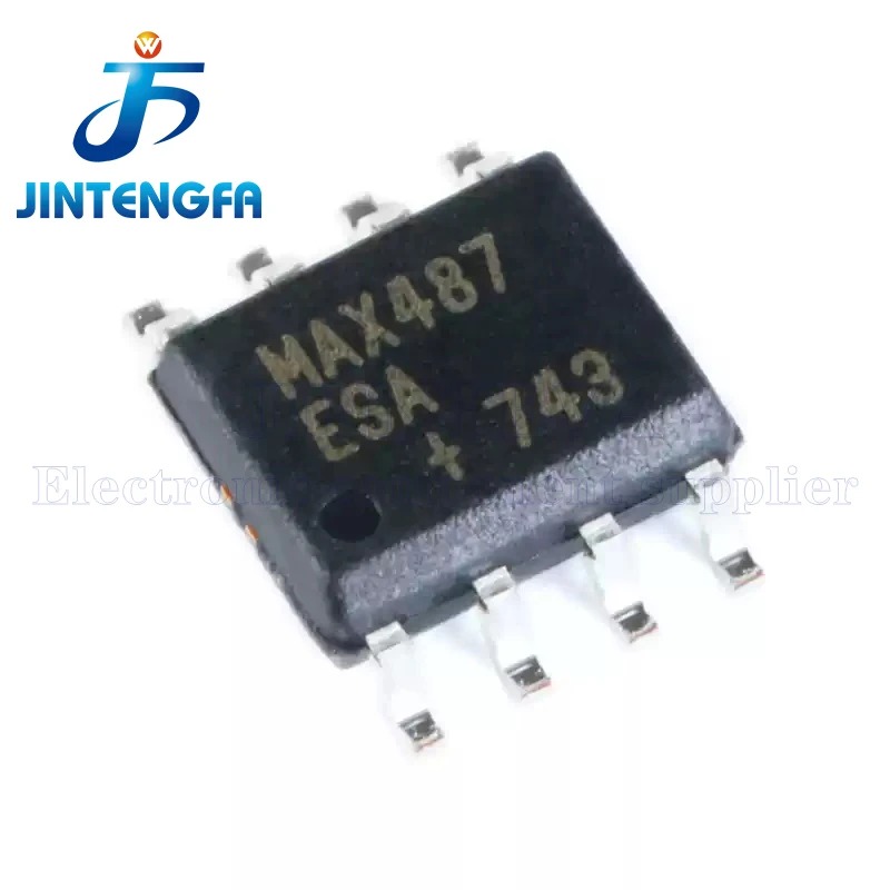 10PCS MAX487 MAX487CPA MAX487EPA MAX487CSA MAX487ESA DIP-8 SOP-8 SMD RS-485/RS-422 Transceivers IC