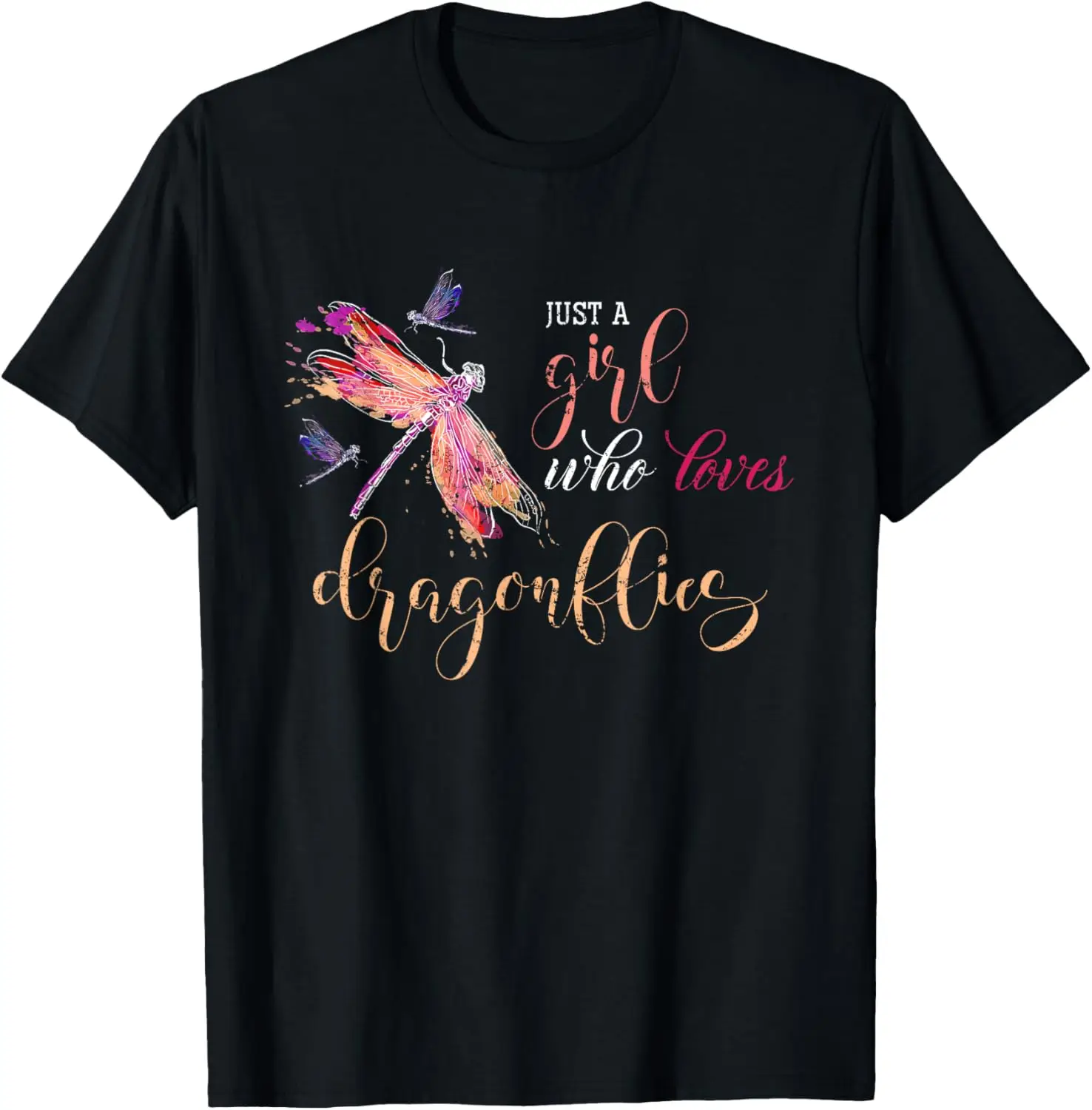 Nature Insect Animal Lover Girl Women Gift Dragonfly T-Shirt