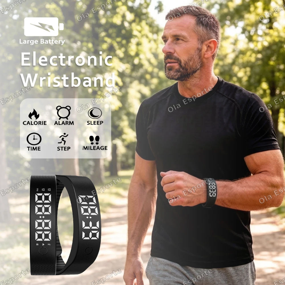 

Smart Watch Men Women Pedometer Fitness Bracelet Step Count Multi Sport Mode Fashion Electronic Wristband Simplicity Smart Band