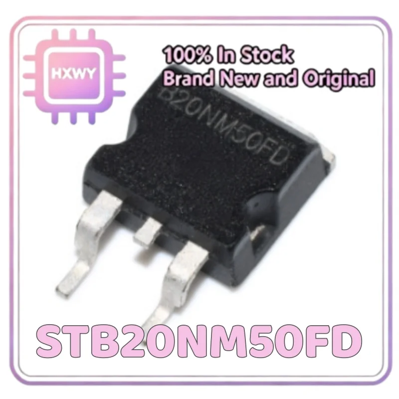 (10/50 Pieces) STB20NM50FD B20NM50FD 20A500V N-channel TO263 MOSFET Brand New Original
