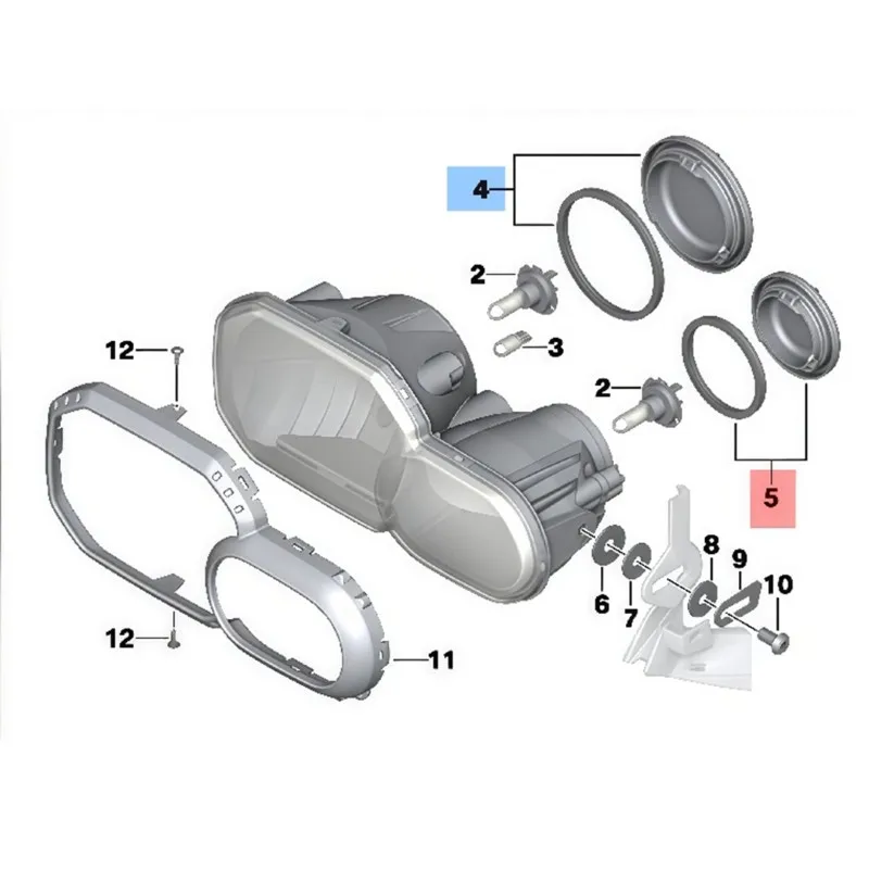 Motorcycle Headlight Back Cover For BMW F650GS F700GS F800GS F800R Motorcycle Accessories