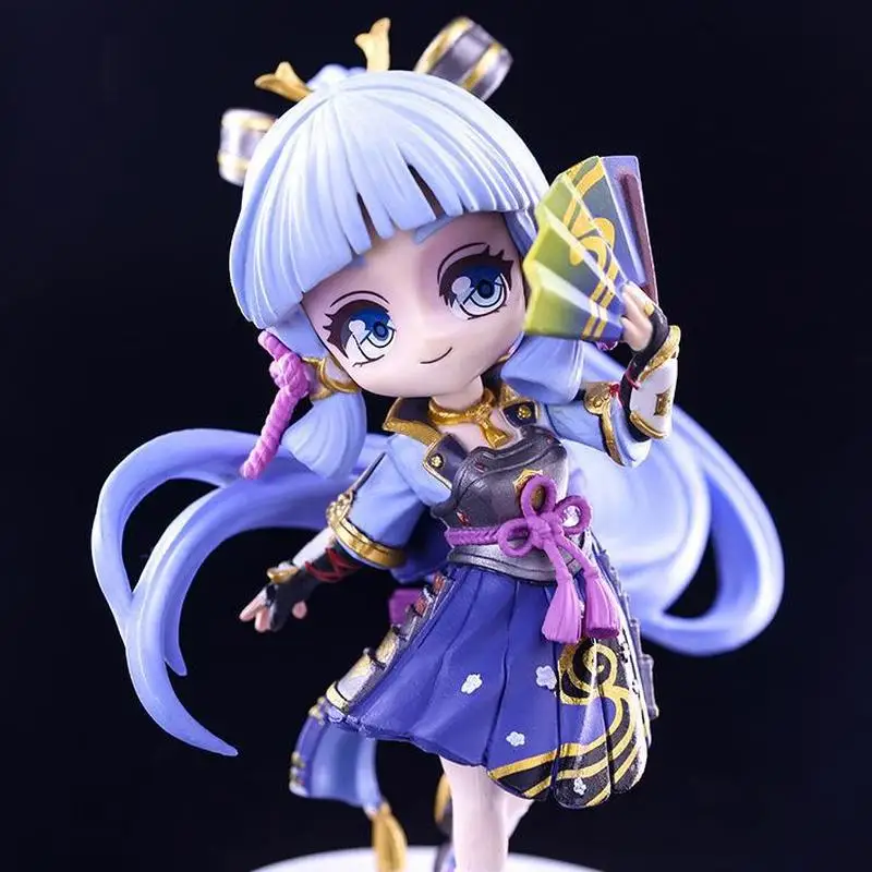 17cm genshin impacto kamisato ayaka edição bonito jogo menina figura modelo gk estátua coleção decoração de mesa ornamento brinquedos presente