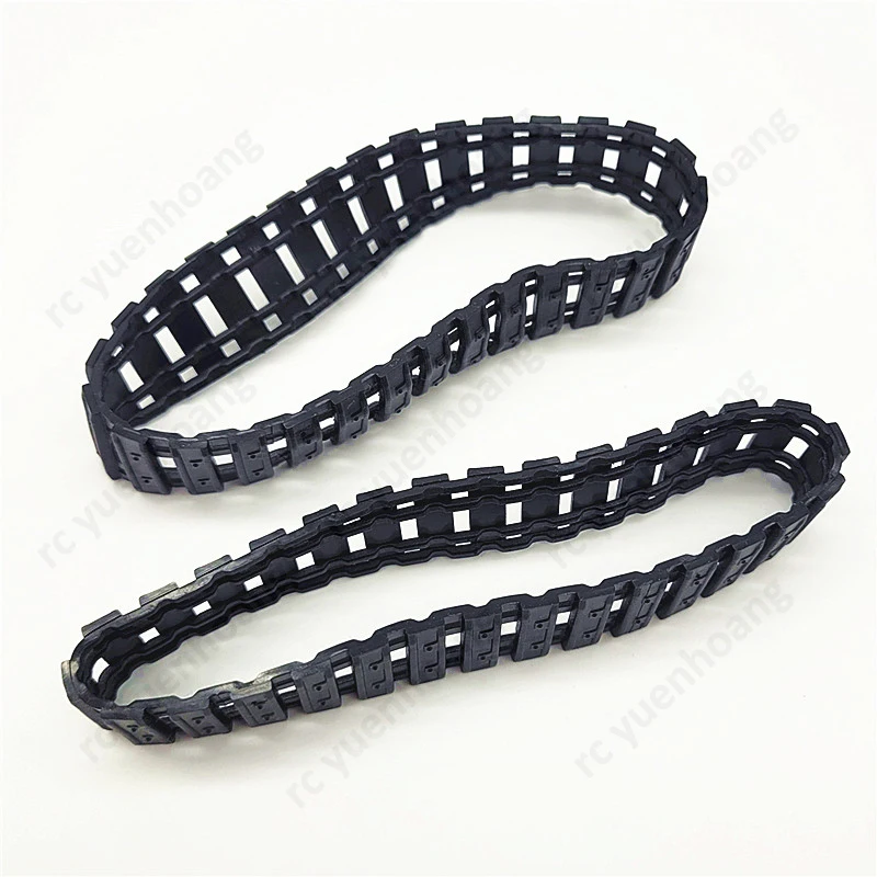 4 pièces piste en caoutchouc 140mm/210mm Double plié longueur 23mm largeur Absorption des chocs tampon tampon accessoire pour Robot/réservoir sur chenilles RC