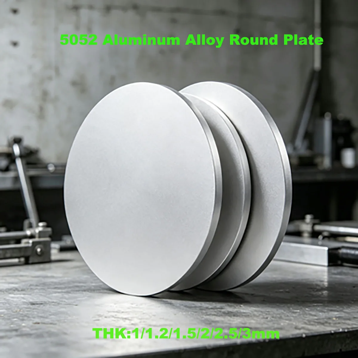 Aluminum Alloy Round Plate Processing Customization 1 2 3 5mm Thick 5052 Disk Ring Heat Sink Laser Cutting