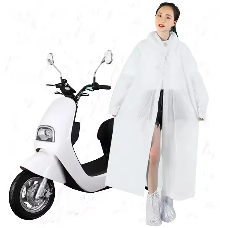 Hooded Rain Coat Women Men Impermeable Thickened Waterproof Tourism Outdoor Hiking Rain Poncho Outdoor Products