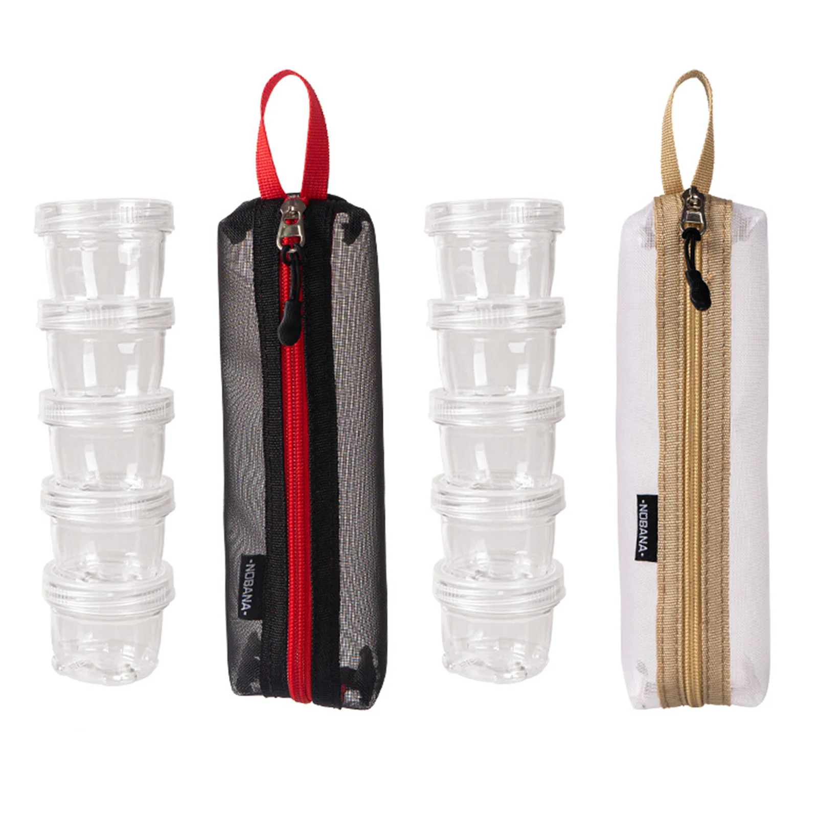 Leakproof Spice Container Modular Design for Camping Picnic BBQ Food Grade PP Portable Seasoning Bottle Set Durable Travel