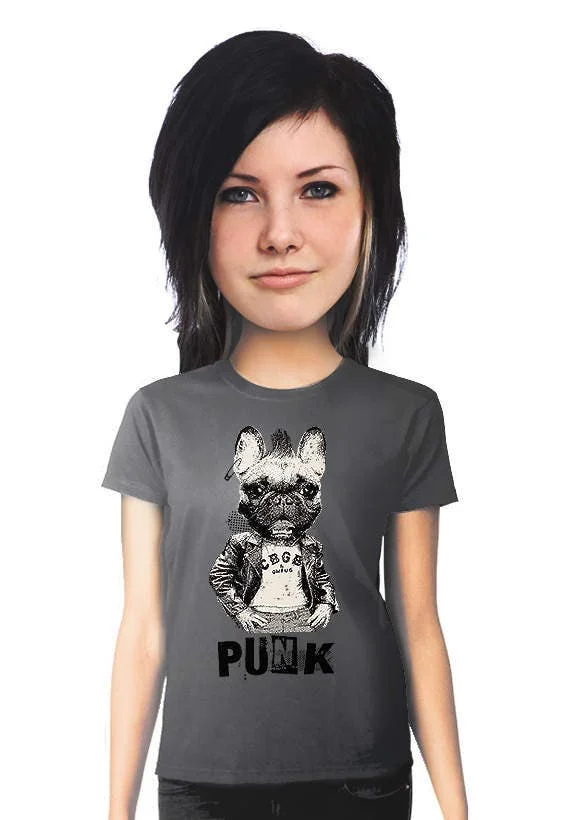 French Bulldog T Shirt Funny Tee Punkrock Music Fan Punk Cbgb For Dog Lovers Graphic S 2Xl