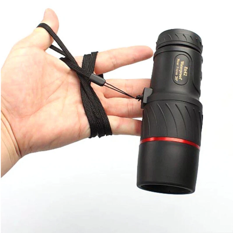 Visionking 8x42 Mini Portable Bak4 Monocular Telescope With Handhold Tripod For Hunting Camping Tourism Optical Sight Monoculars