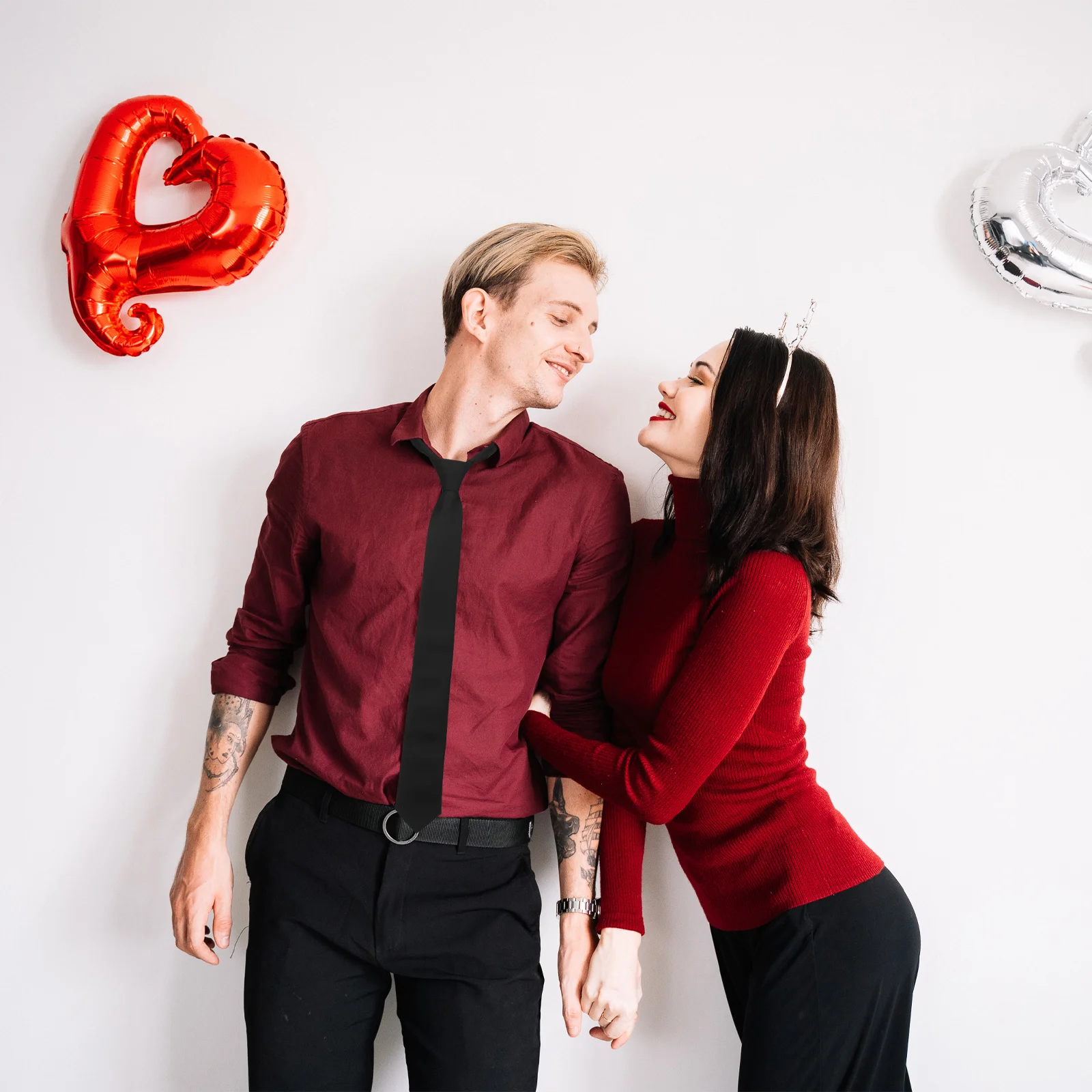 

Solid Black Zipper Neck Tie Pre Tied Easy Use Lightweight Comfortable Business Tie for Formal Wedding Celebration